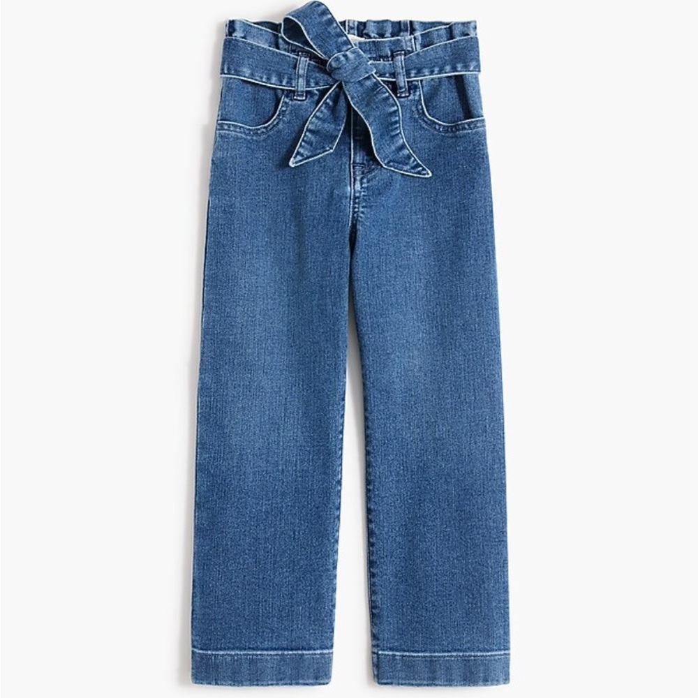 Crew cuts girls tie wasted paper bag jean size 6